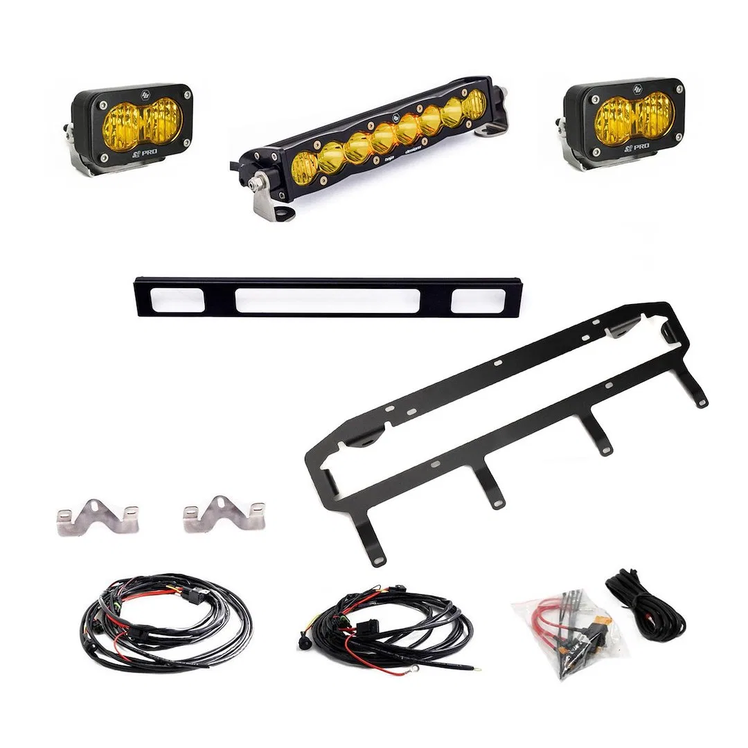 44-8294 – BAJA DESIGN Light Bar, LED Bulb 10 Inch Length 57.9 Watt/ 4.2 Amp Draw Light Bar 23.4 Watt/ 1.7 Amp Draw Fo...